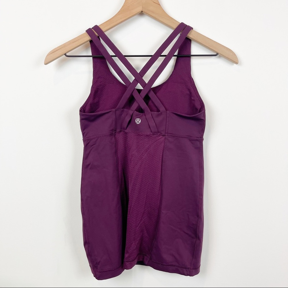 Lululemon Run Energy Strappy Crossback Built In Bra Tank - Picture 5 of 9
